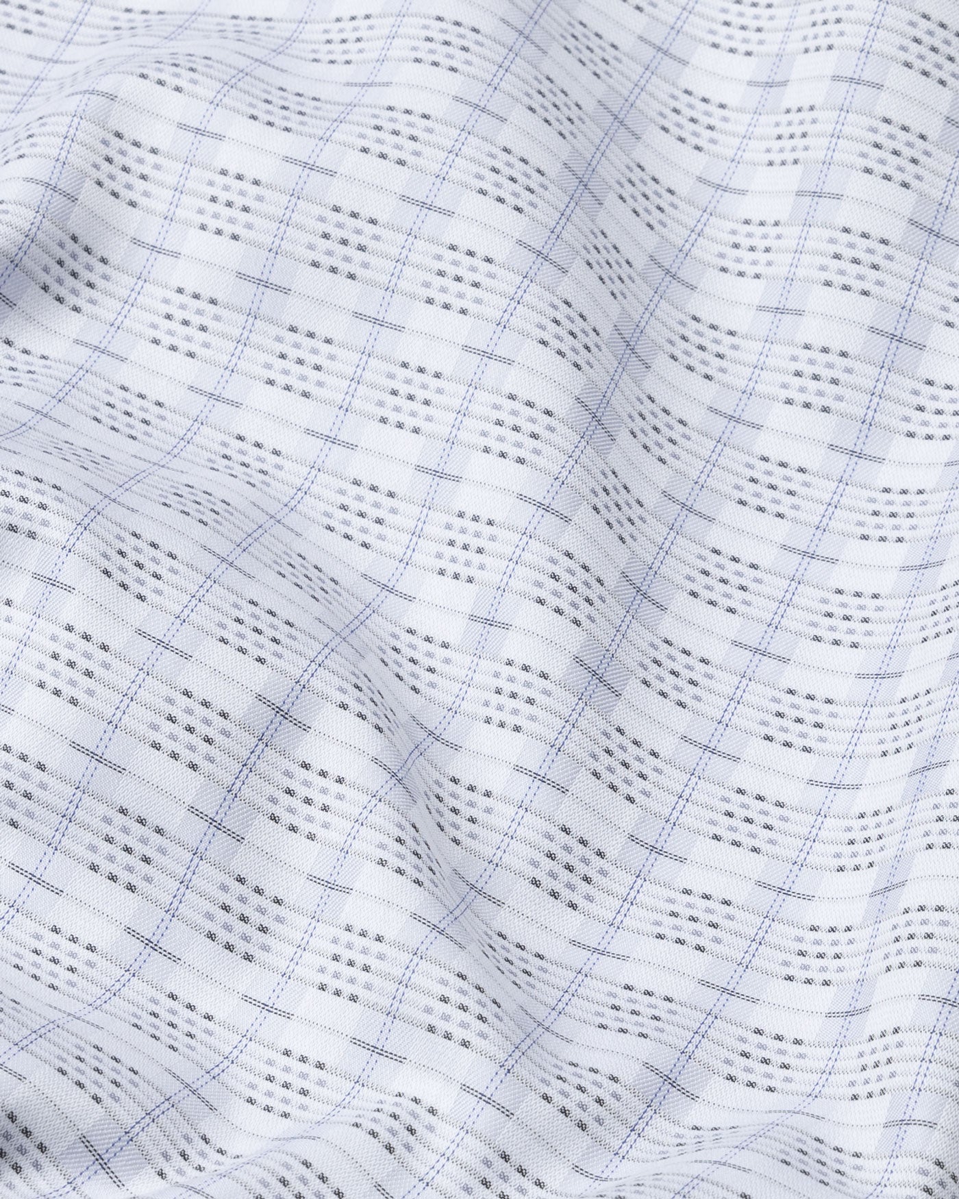 Varell Silver Check Premium Cotton Shirt - John Ellies