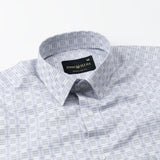 Varell Silver Check Premium Cotton Shirt - John Ellies