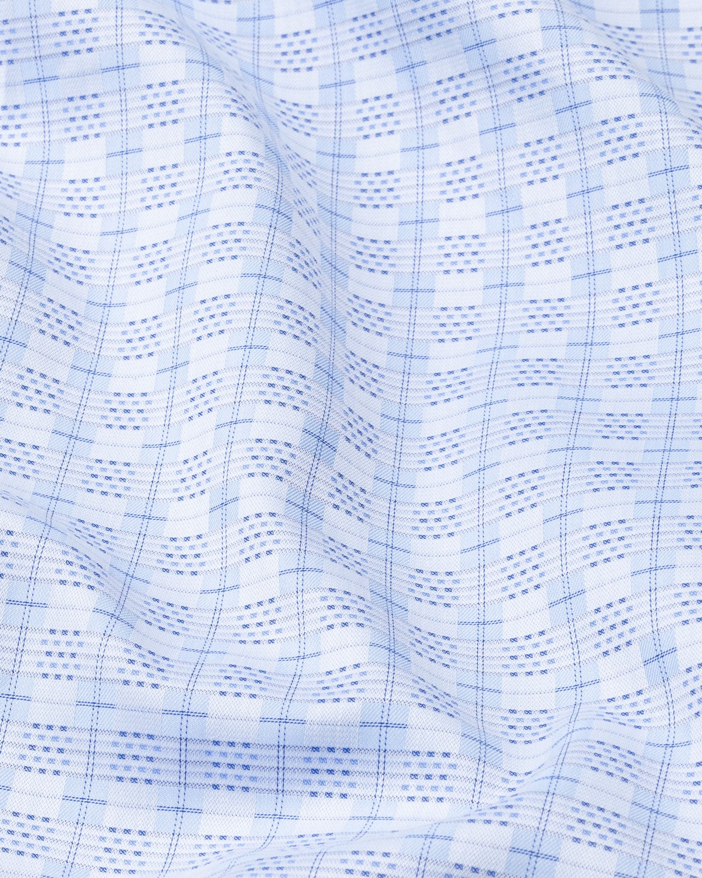 Varell Blue Check Premium Cotton Shirt - John Ellies
