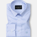 Nito Blue Cotton Textured Shirt - John Ellies