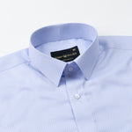 Nito Blue Cotton Textured Shirt - John Ellies