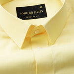 Nito Yellow Cotton Textured Shirt - John Ellies