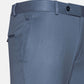 Canes Steel Blue Plain Formal Cotton Pant - John Ellies
