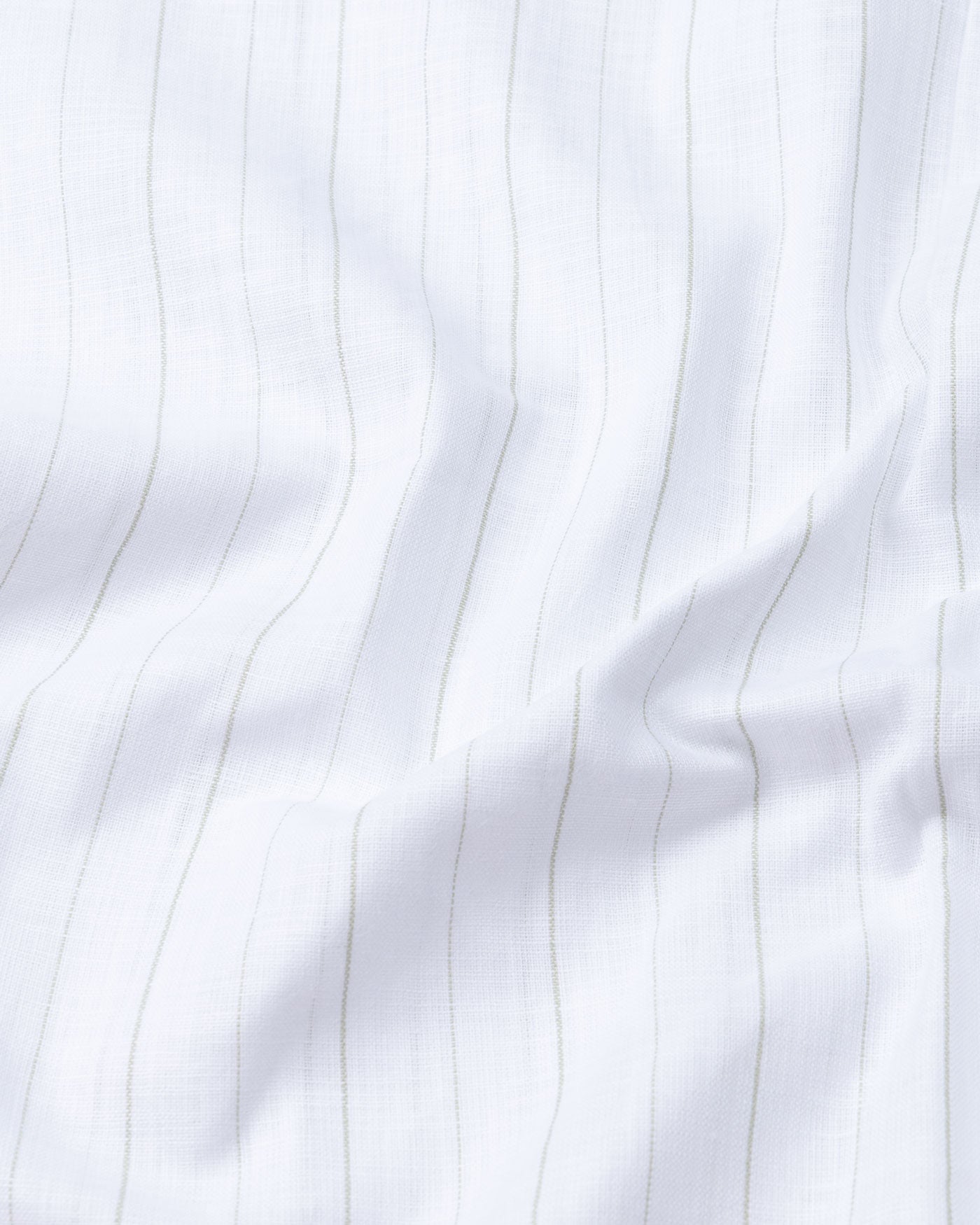 Scrib Green Strips Linen Shirt - John Ellies