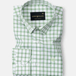 Portz Green Check Premium Cotton Shirt - John Ellies