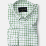 Portz Green Check Premium Cotton Shirt - John Ellies