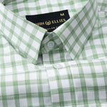Portz Green Check Premium Cotton Shirt - John Ellies