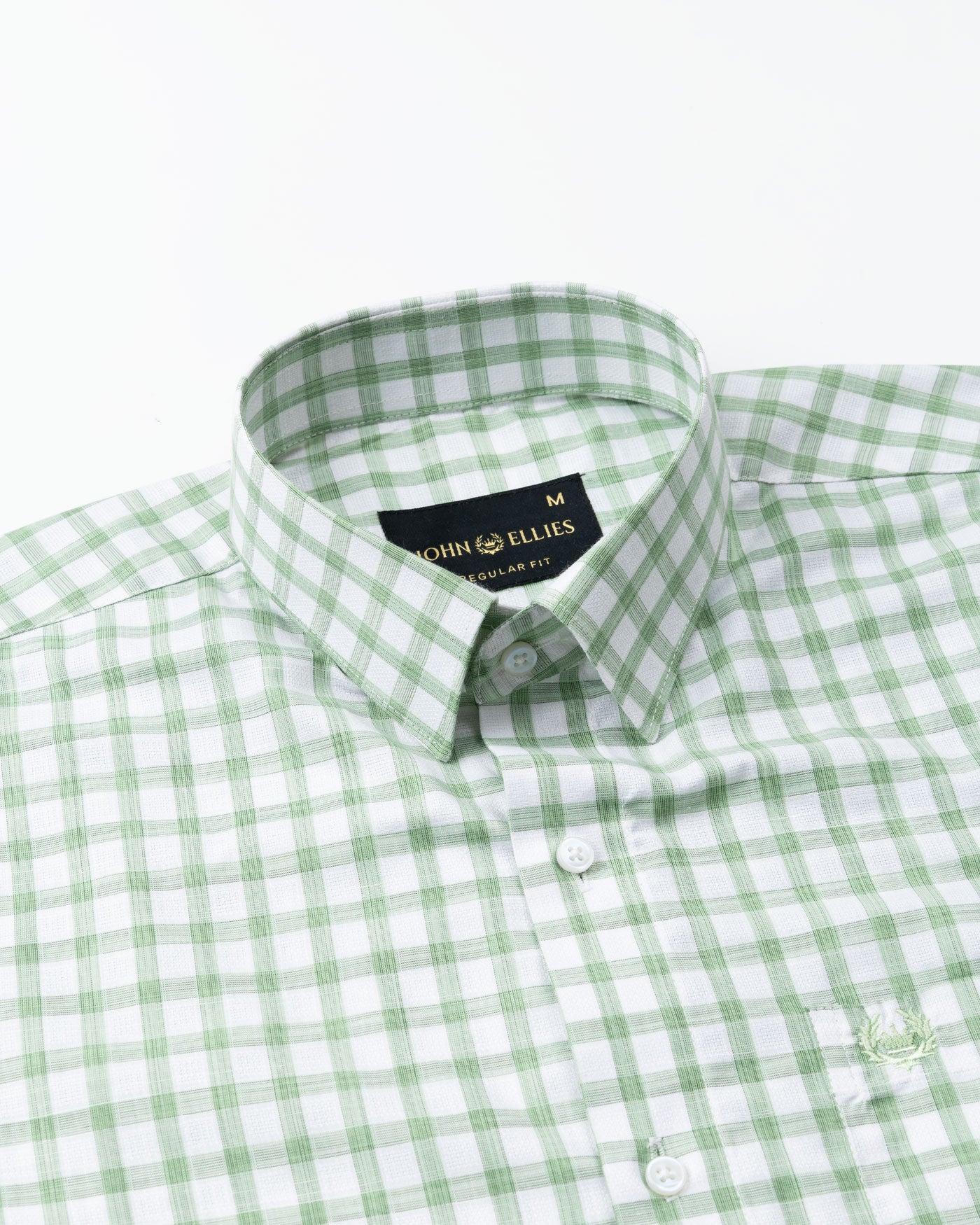 Portz Green Check Premium Cotton Shirt - John Ellies
