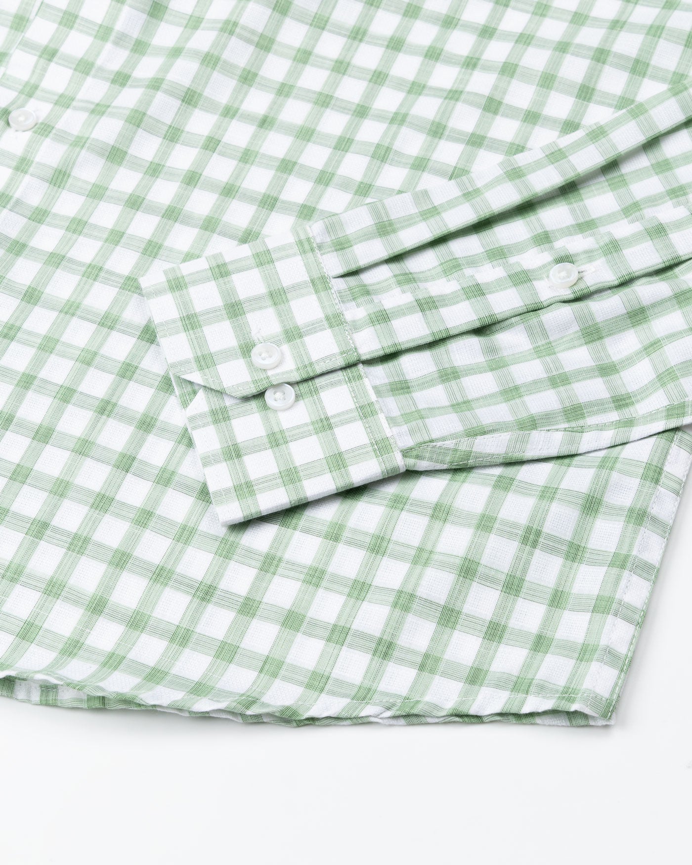 Portz Green Check Premium Cotton Shirt - John Ellies