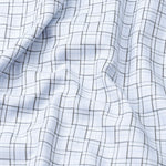 Portz Powder Blue Check Premium Cotton Shirt - John Ellies