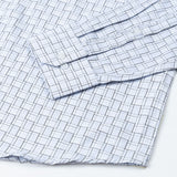Portz Powder Blue Check Premium Cotton Shirt - John Ellies
