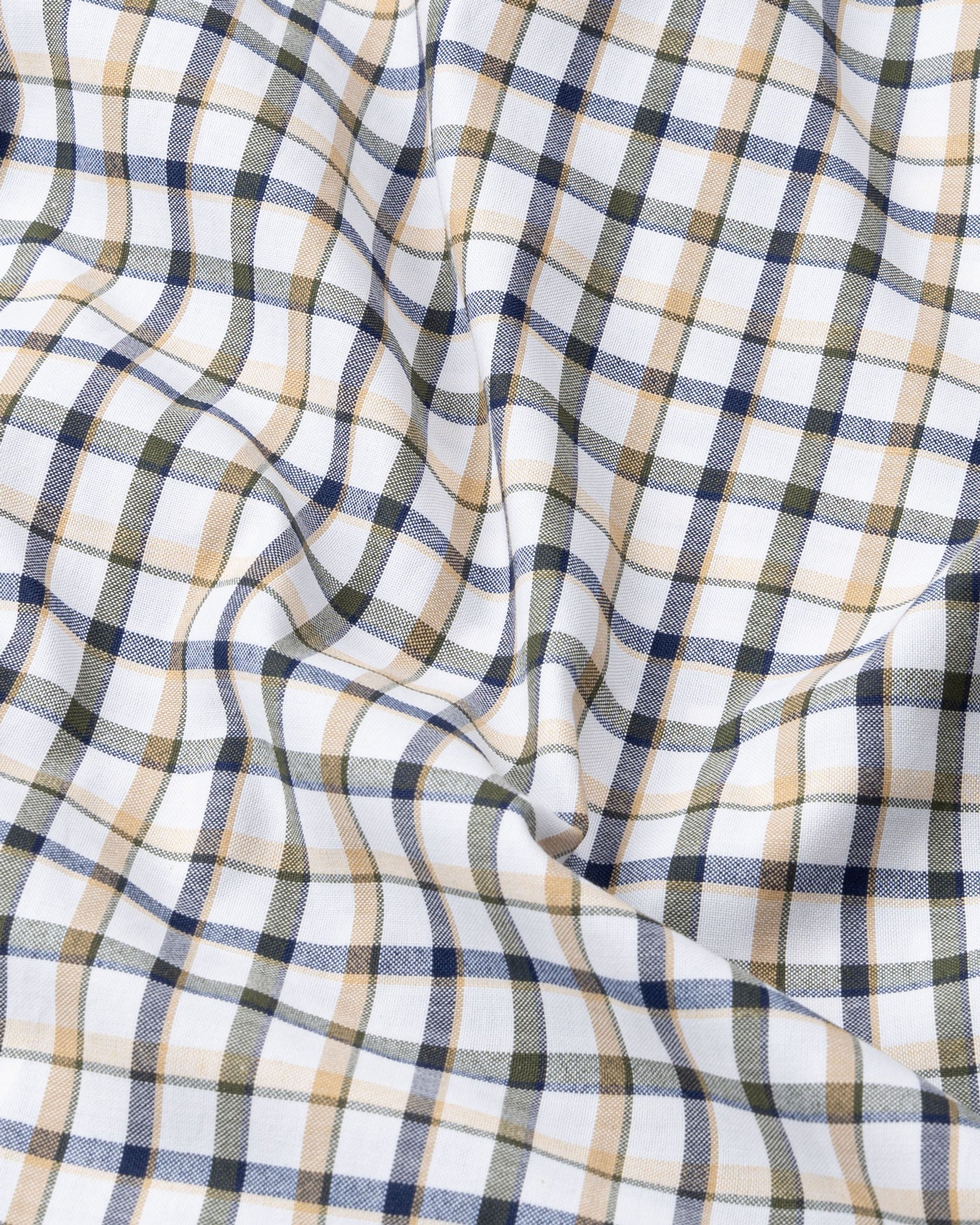 Portz Yellow Check Premium Cotton Shirt - John Ellies