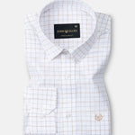 Scrib Brown Check Cotton Shirt - John Ellies