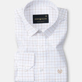 Scrib Brown Check Cotton Shirt - John Ellies