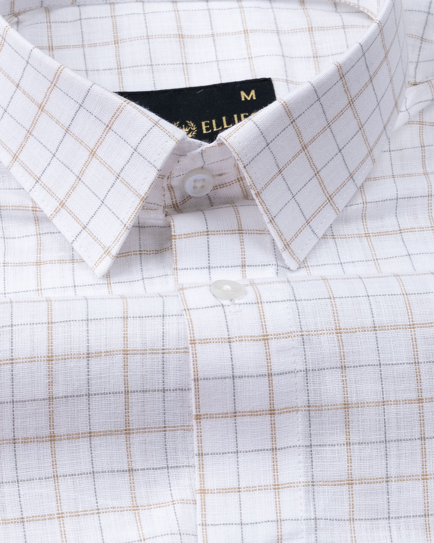 Scrib Brown Check Cotton Shirt - John Ellies