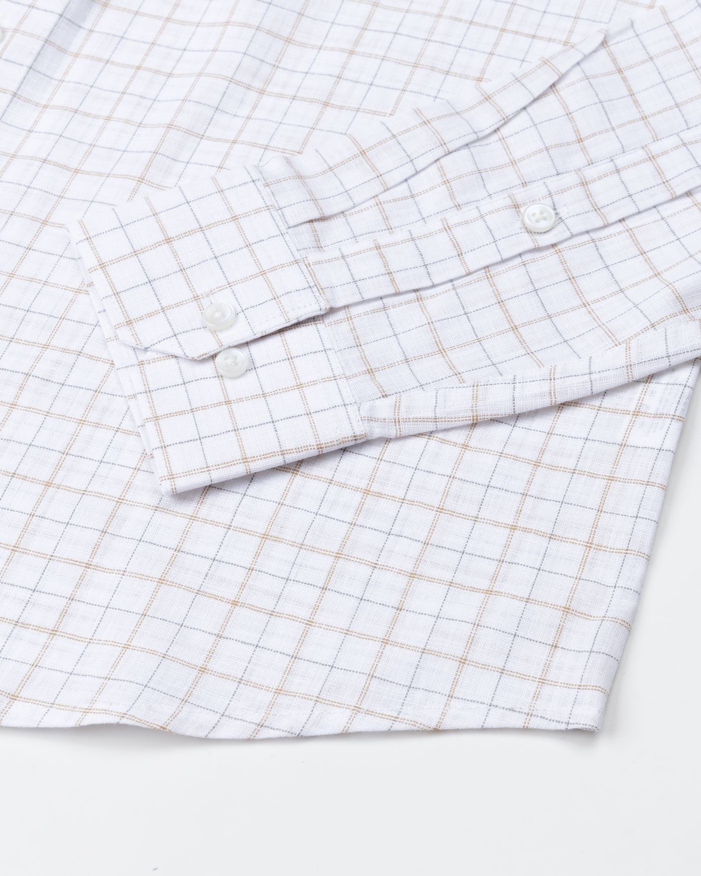 Scrib Brown Check Cotton Shirt - John Ellies