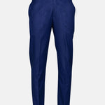Canes Royal Blue Plain Formal Cotton Pant - John Ellies