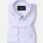 Cato Purple Cotton Textured Shirt - John Ellies