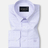 Cato Purple Cotton Textured Shirt - John Ellies