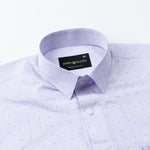 Cato Purple Cotton Textured Shirt - John Ellies