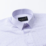 Cato Purple Cotton Textured Shirt - John Ellies