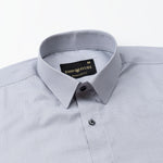 Cato Black Cotton Textured Shirt - John Ellies