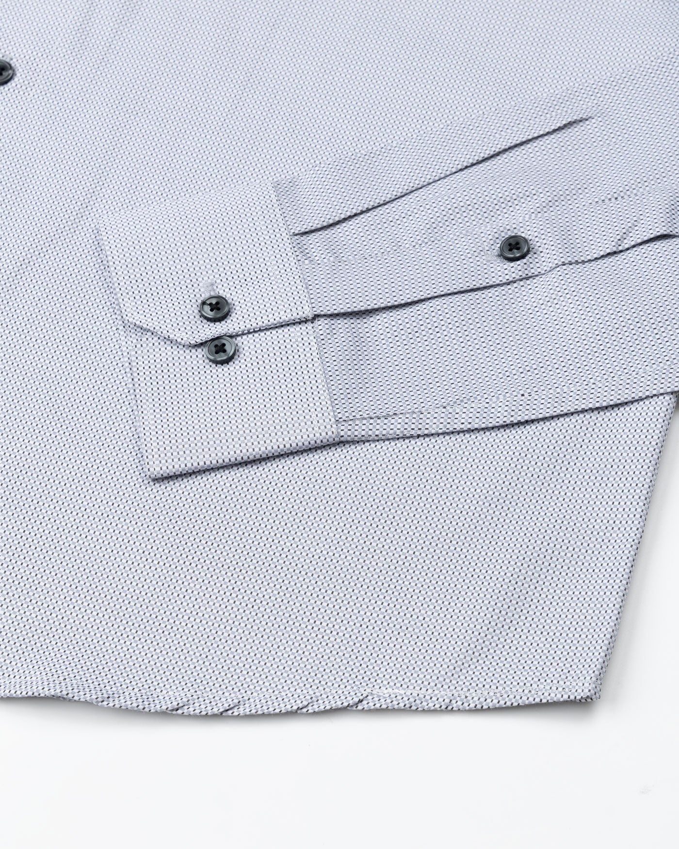 Cato Black Cotton Textured Shirt - John Ellies