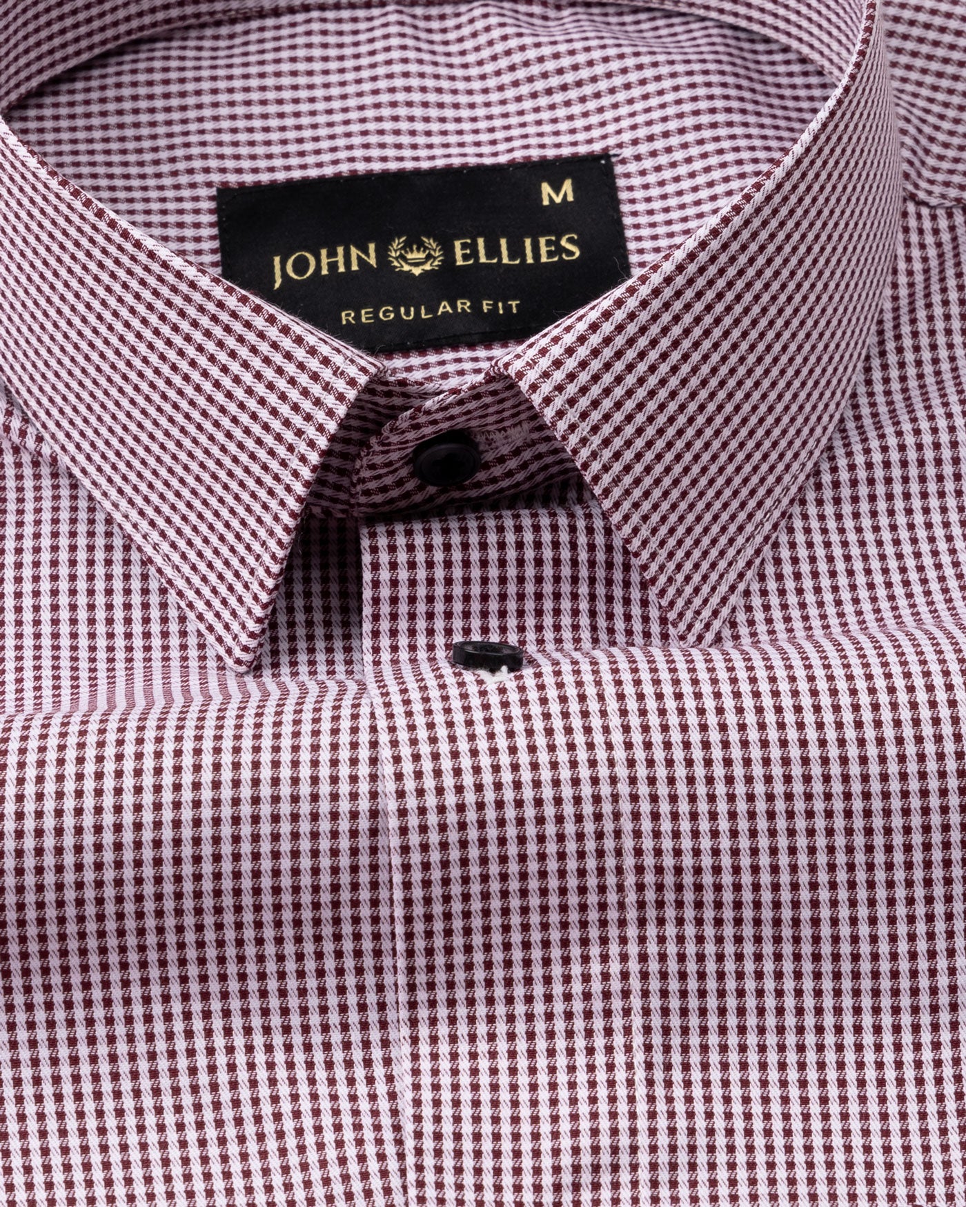Cato Maroon Cotton Textured Shirt - John Ellies