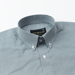 Dersko Dark Green Gingham Check Button Down Cotton Shirt - John Ellies
