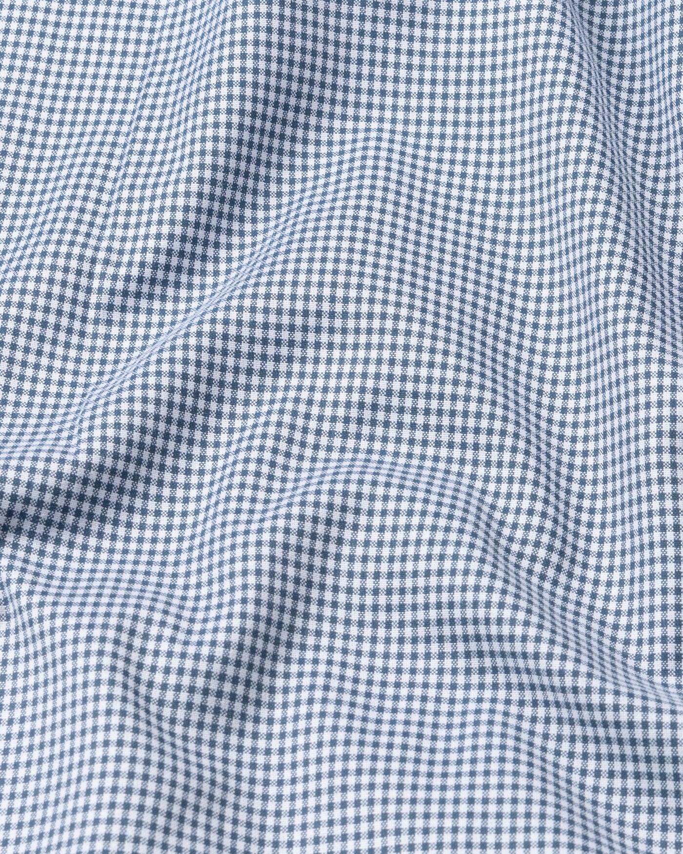 Dersko Grey Gingham Check Button Down Cotton Shirt - John Ellies