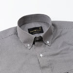Dersko Black Gingham Check Button Down Cotton Shirt - John Ellies
