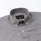 Dersko Black Gingham Check Button Down Cotton Shirt - John Ellies