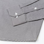 Dersko Black Gingham Check Button Down Cotton Shirt - John Ellies