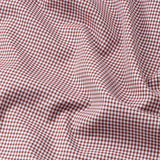 Dersko Maroon Gingham Check Button Down Cotton Shirt - John Ellies