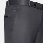 Canes Grey Plain Formal Cotton Pant - John Ellies