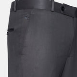 Canes Grey Plain Formal Cotton Pant - John Ellies