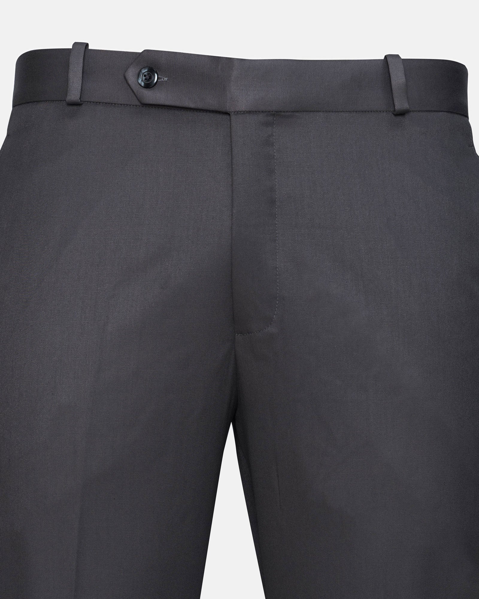 Canes Grey Plain Formal Cotton Pant - John Ellies