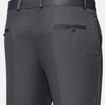 Canes Grey Plain Formal Cotton Pant - John Ellies