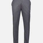 Canes Grey Plain Formal Cotton Pant - John Ellies