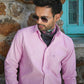 Enzon Pink Plain Oxford Cotton Shirt - John Ellies