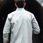 Dion Silver Plain Cotton Shirt - John Ellies