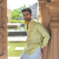 Dion Yellow Plain Cotton Shirt - John Ellies