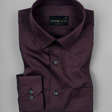 Eggplant Purple Premium Giza Cotton Shirt