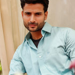 Dion Sky Blue Plain Cotton Shirt - John Ellies