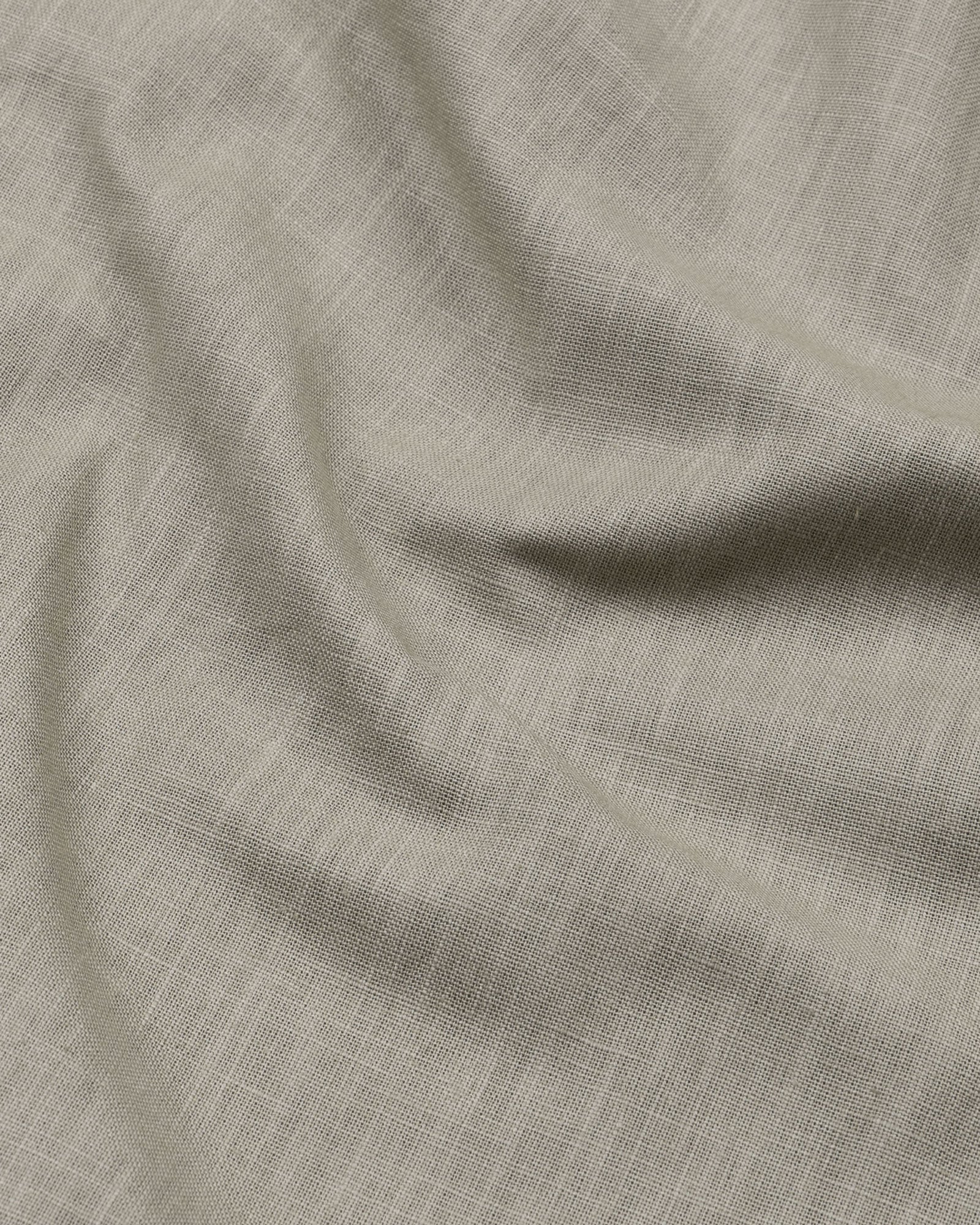 Airloom Bone Plain Linen Button Down Shirt - John Ellies