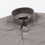 Airloom Brown Plain Linen Button Down Shirt - John Ellies