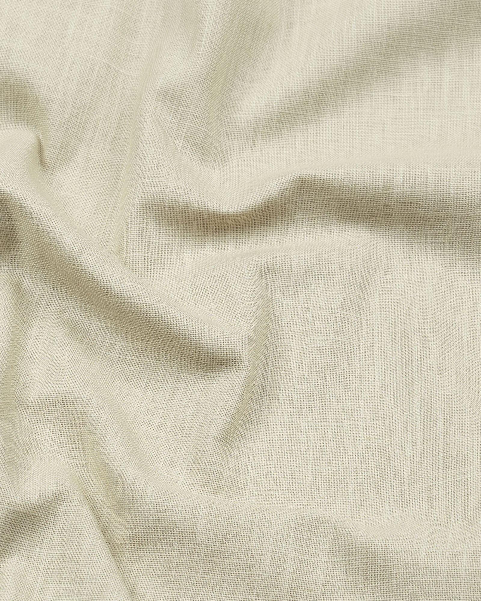Airloom Khaki Plain Linen Button Down Shirt - John Ellies
