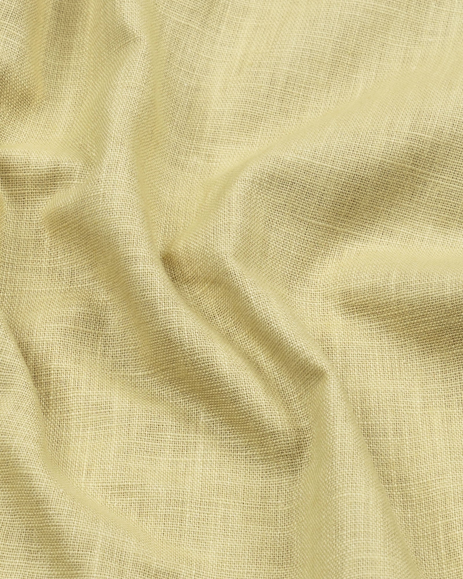 Airloom Gold Plain Linen Button Down Shirt - John Ellies