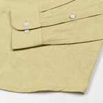 Airloom Gold Plain Linen Button Down Shirt - John Ellies