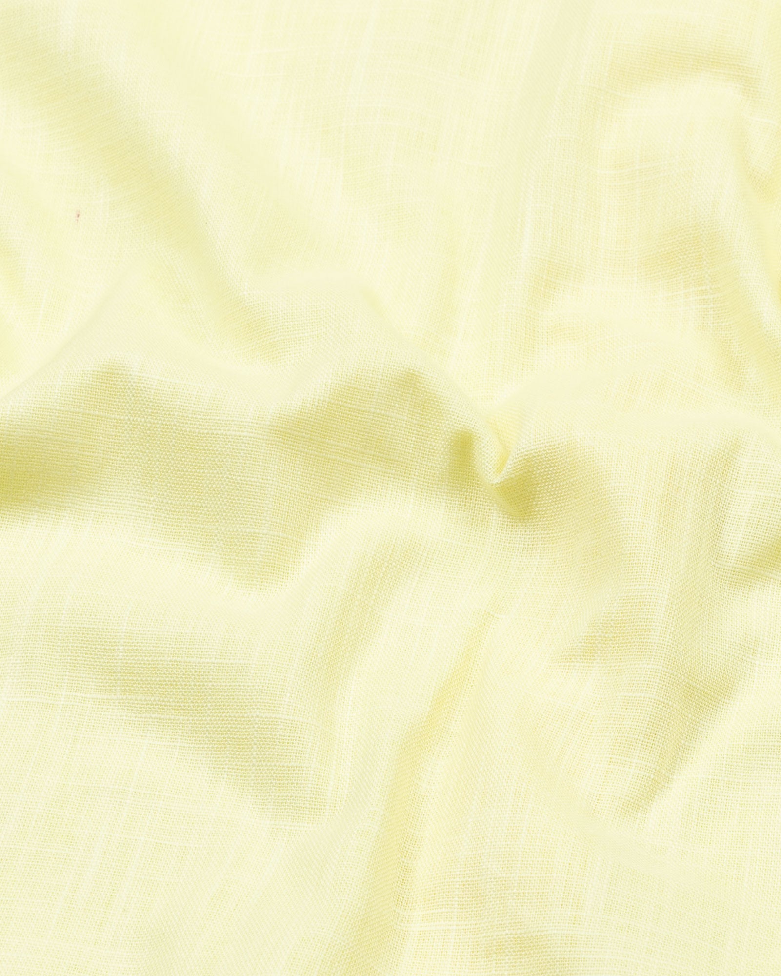 Airloom Yellow Plain Linen Button Down Shirt - John Ellies